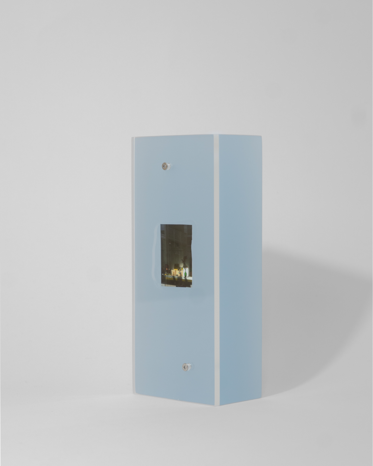 light blue frame 5x8x19cm photo 3,5x4,5cm