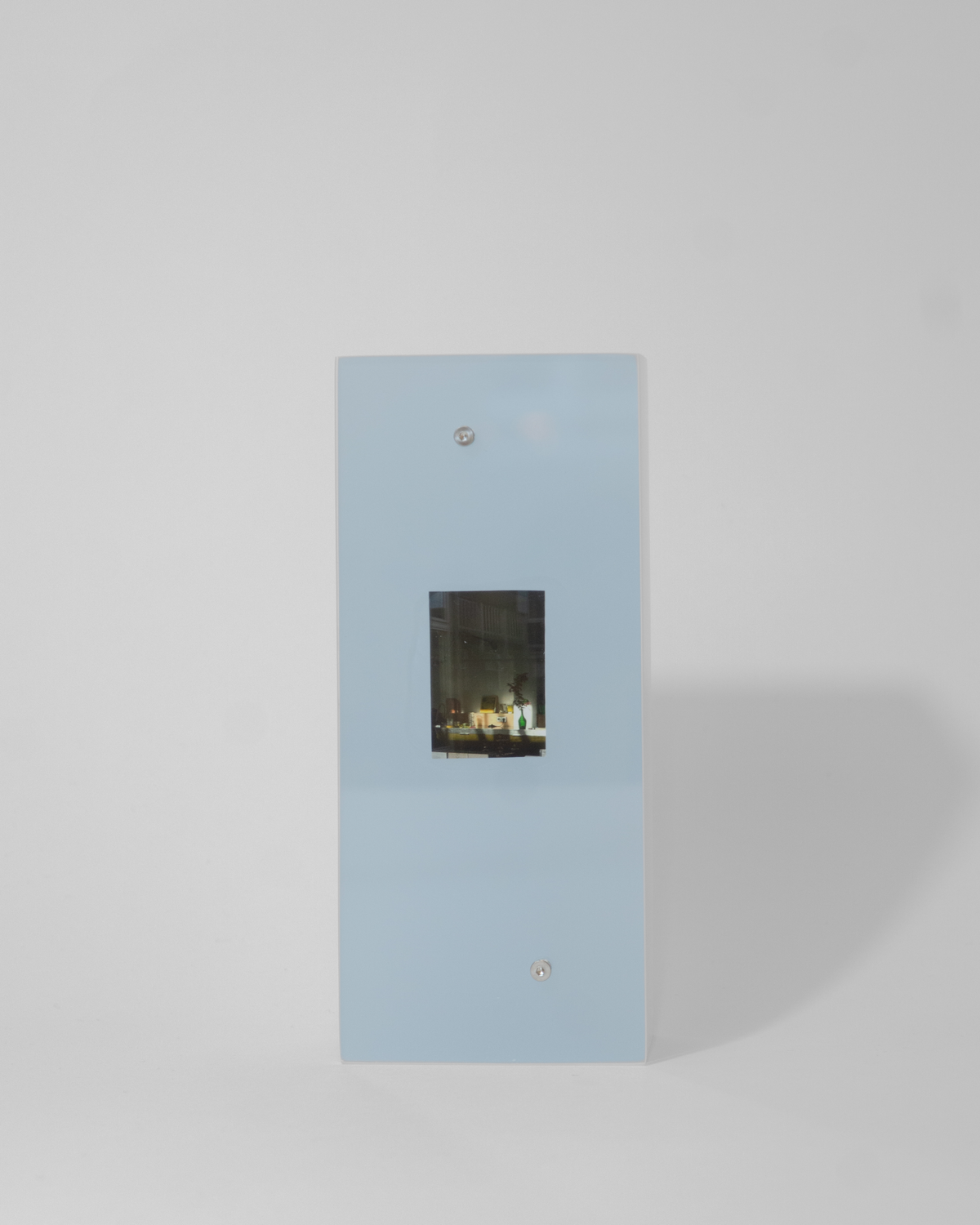 light blue frame 5x8x19cm photo 3,5x4,5cm