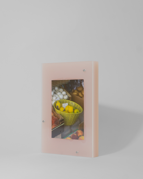 beige pink frame 3x16x24cm photo 10x15cm
